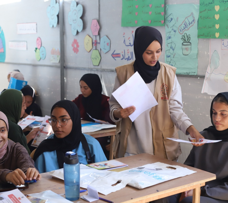 volunteer youth worker in Gaza.